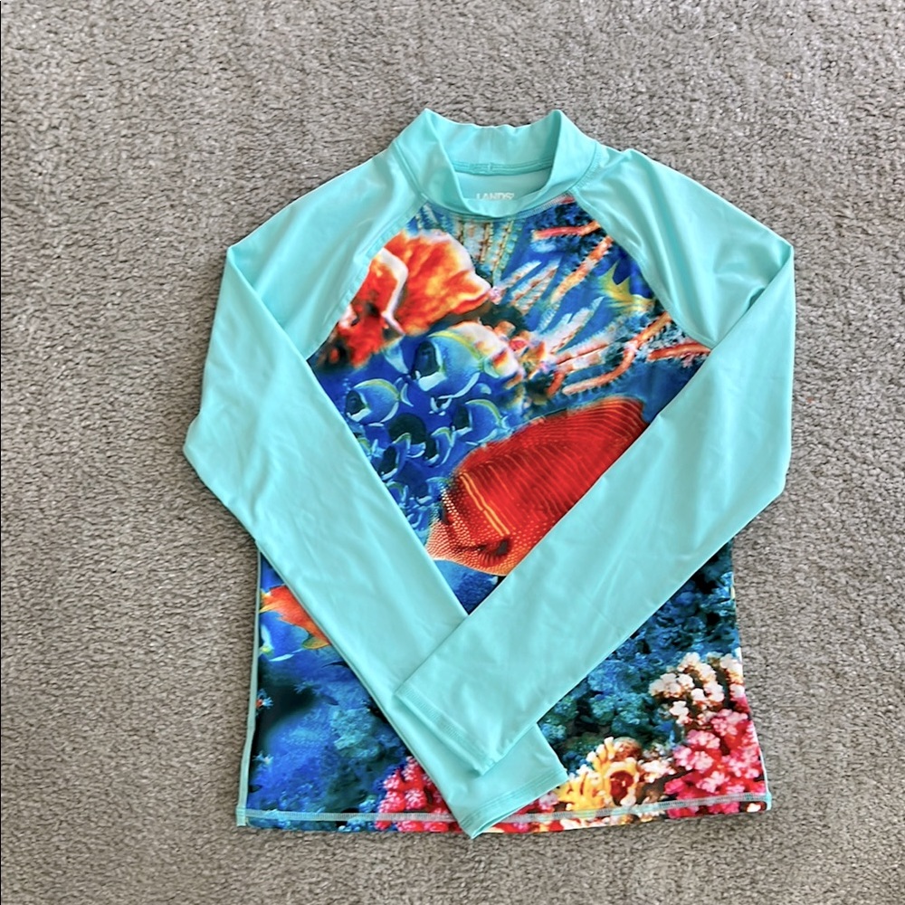 Lands' End boys Swim Shirt. Size:XL. Like new condition.
